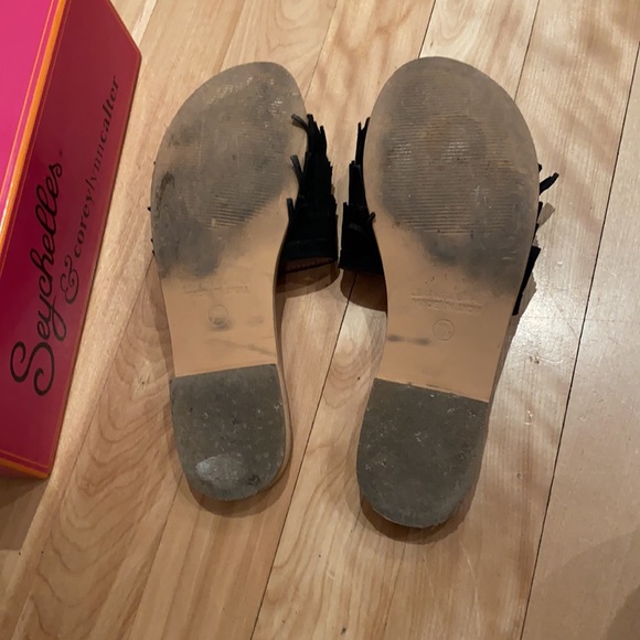 Seychelles black tassle suede slides - Picture 3 of 4